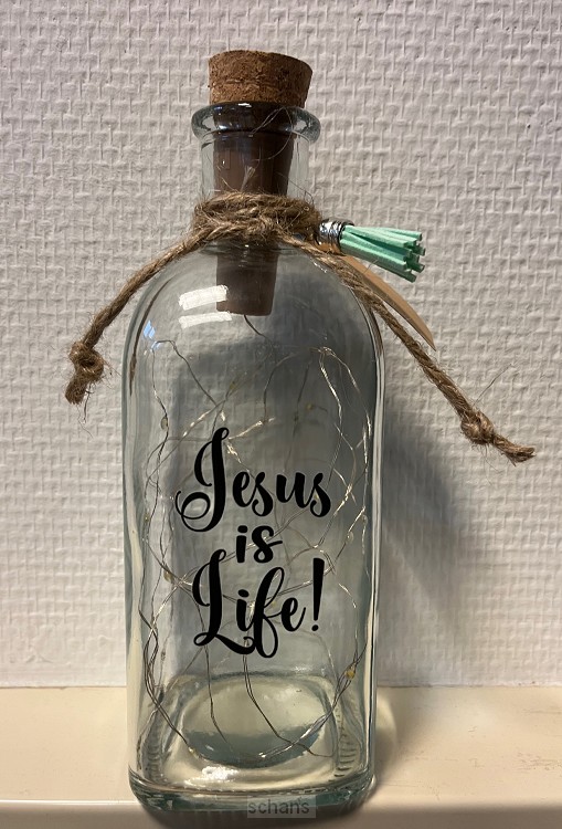 Fles licht 500 ml Jesus is life