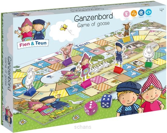 Ganzenbordspel Fien en Teun