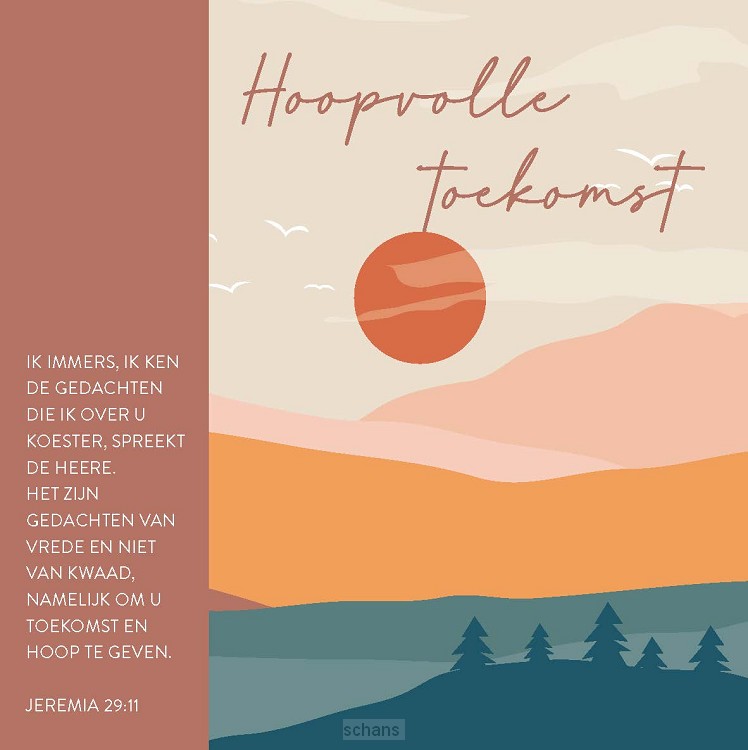 Kaart hoopvolle toekomst - Jer 29:11