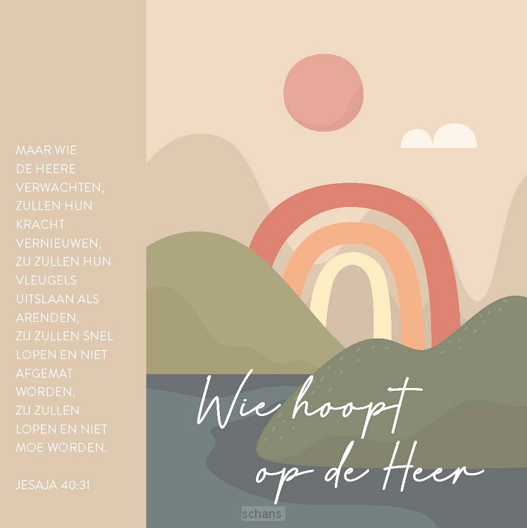 Kaart wie hoopt - Jes 40:31