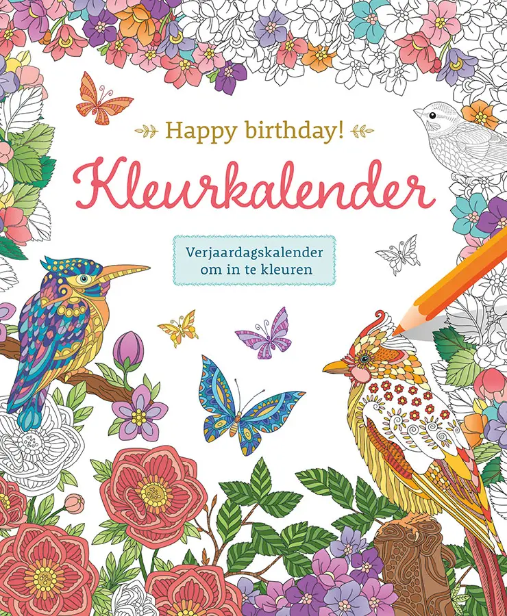 Happy birthday! kleurkalender