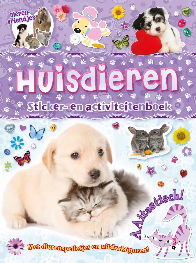 Huisdieren stickerboek
