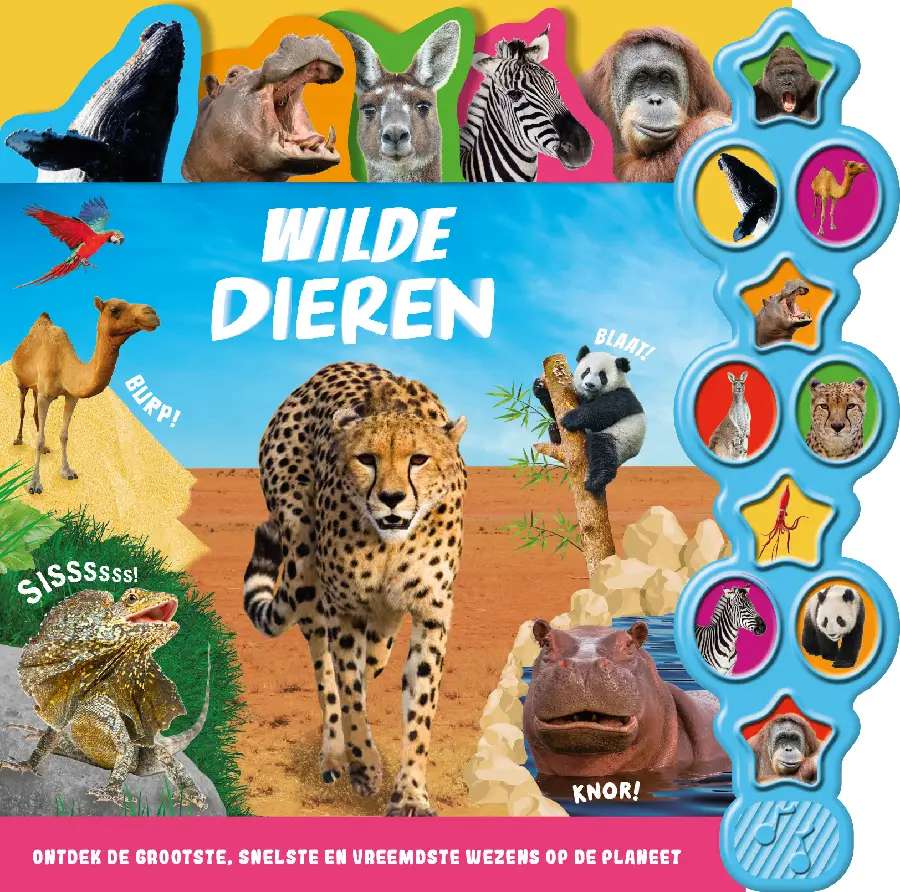 Wilde dieren 10 geluidenboek