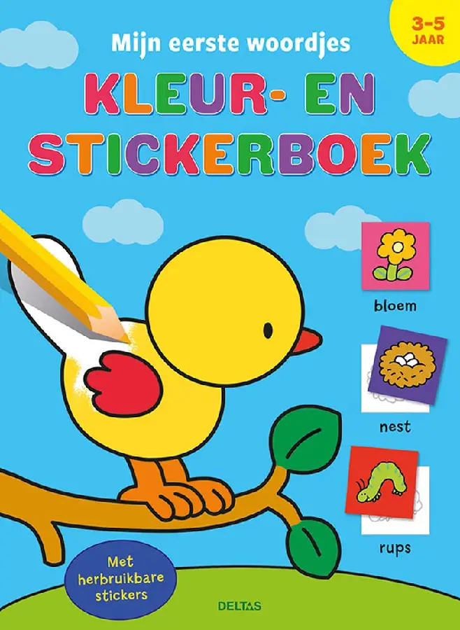 Mijn eerste woordjes kleur- en stickerbo