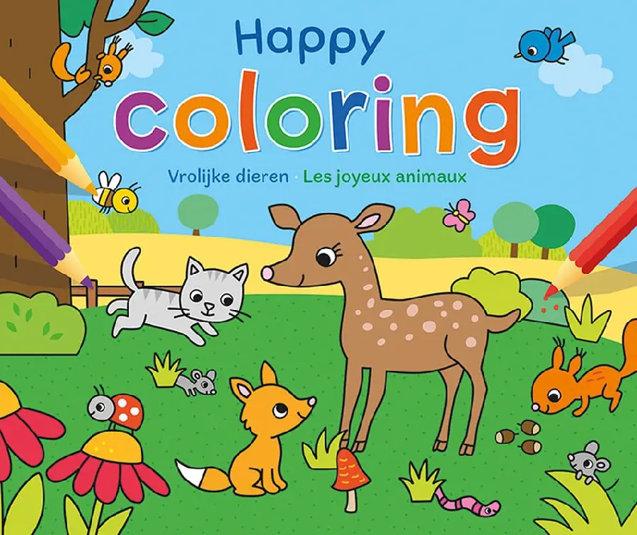 Happy coloring - vrolijke dieren / happy