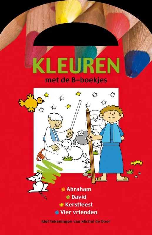 Kleurboek B-boekje rood