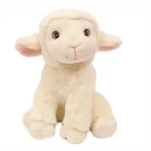 Pluche sheep sitting 20cm