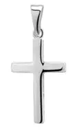 Silver pendant cross 20x10x1mm
