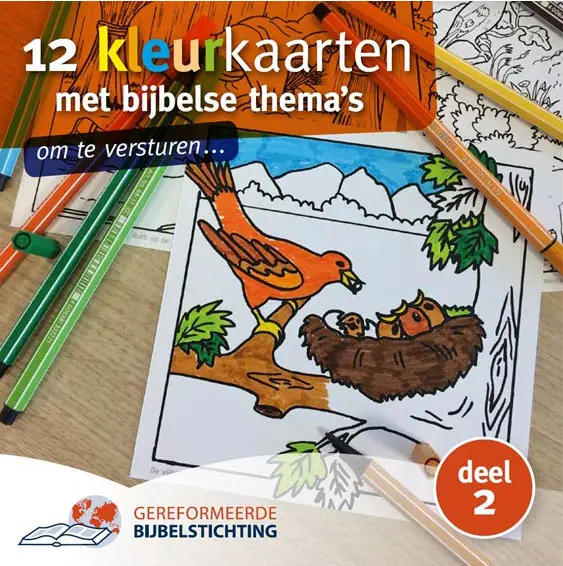 12 kleurkaarten met bijbelse thema's 2