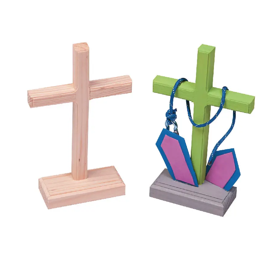 DIY unfinished wood crosses