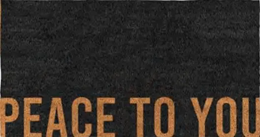 Doormat Peace to you