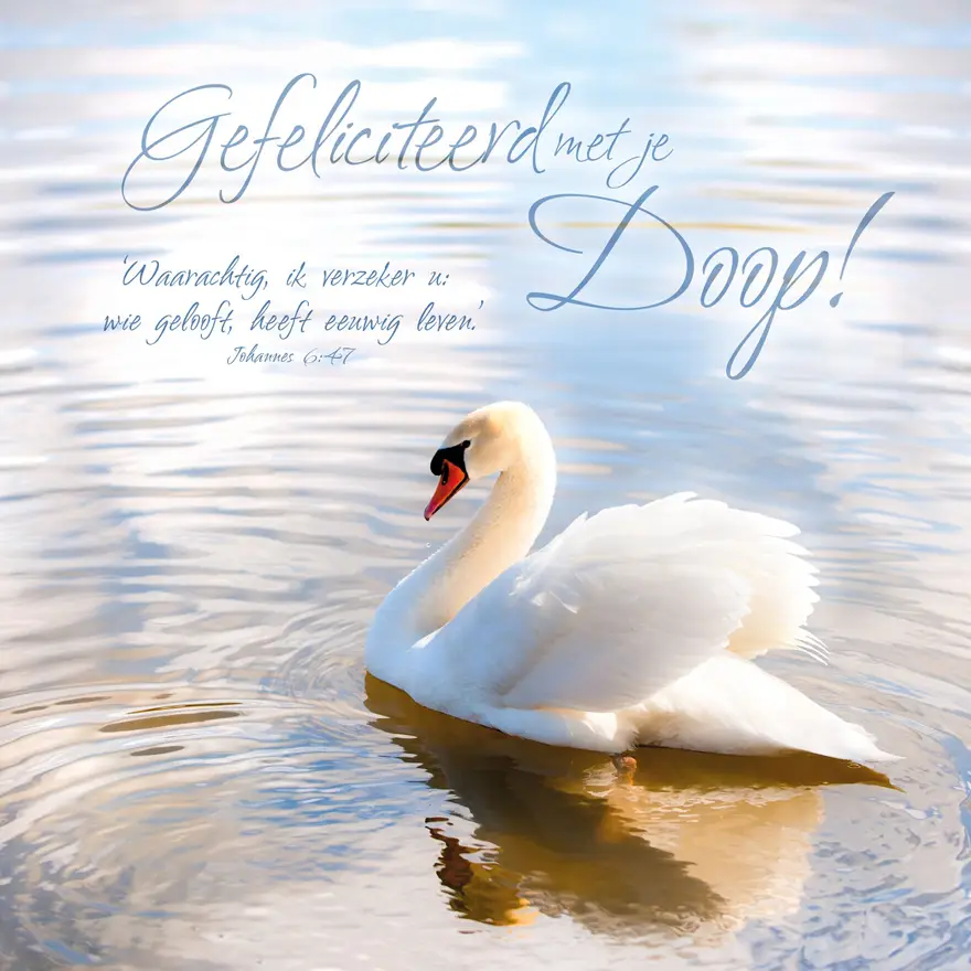 Choice kaartje gefeliciteerd met je doop