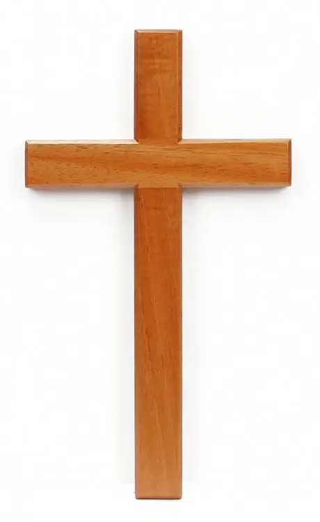 Kruis hang 60cm blank hout