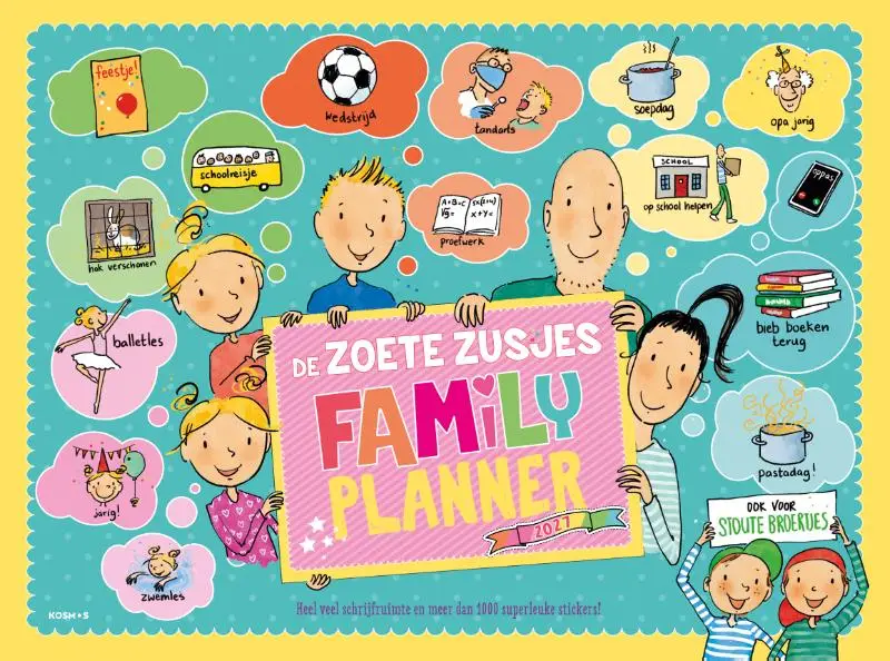 Zoete Zusjes family planner 2027
