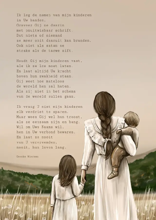 Canvas Gebed voor mijn kinderen