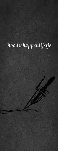 Boodschappenlijstje femke