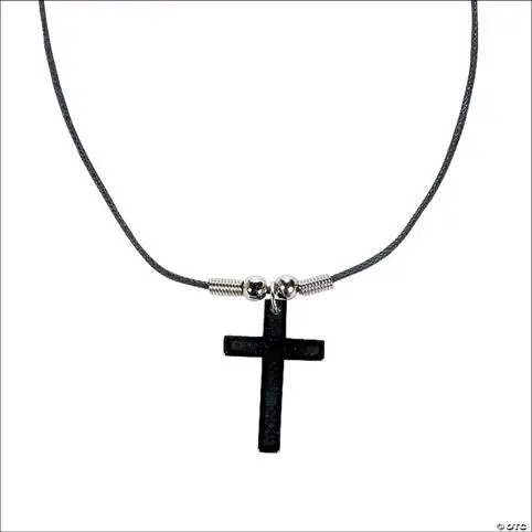 Necklace Hematite Cross