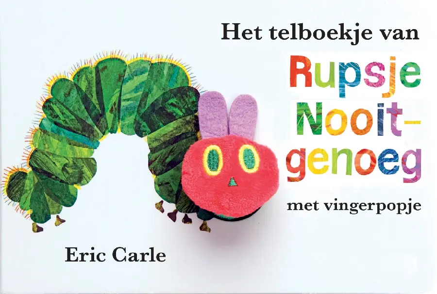 Telboekje rupsje nooitgenoeg + vingerpop