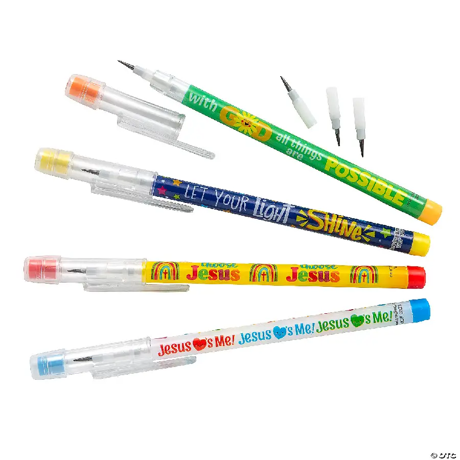 Stacking point pencils religious