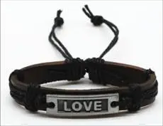 Leather Bracelet Love