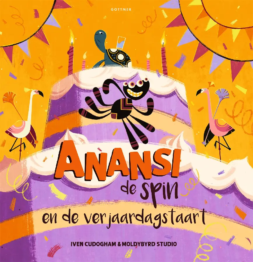 Anansi de spin en de verjaardagstaart