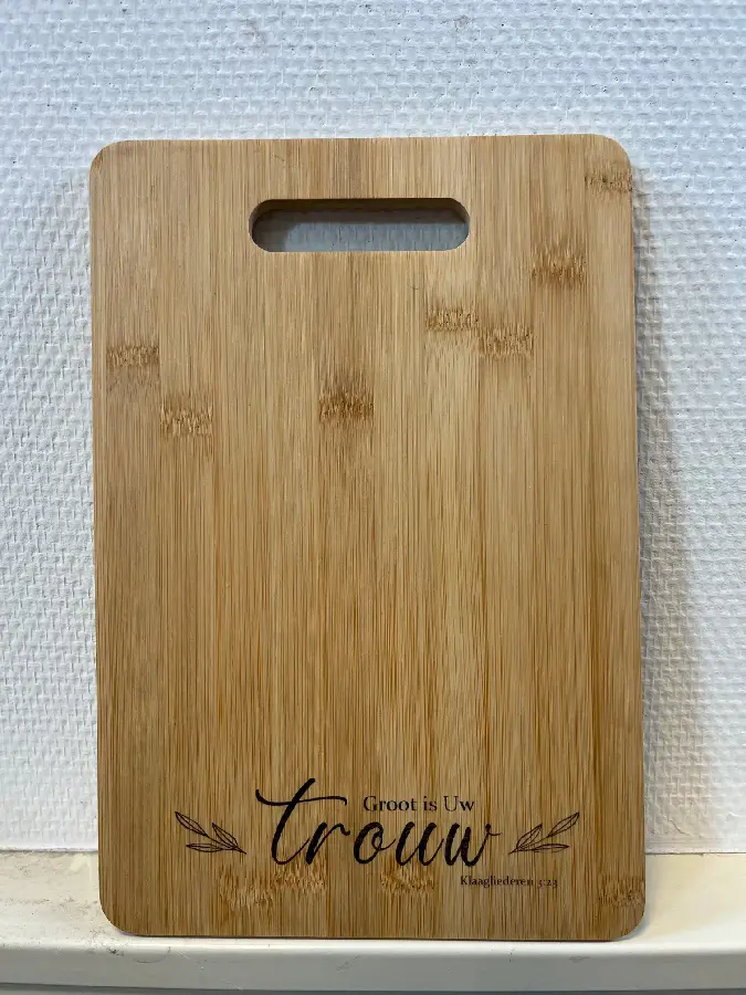 Bamboe Snijplank Groot is Uw trouw