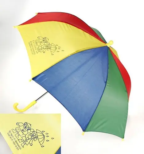 Kinderparaplu bij regen of zonneschijn