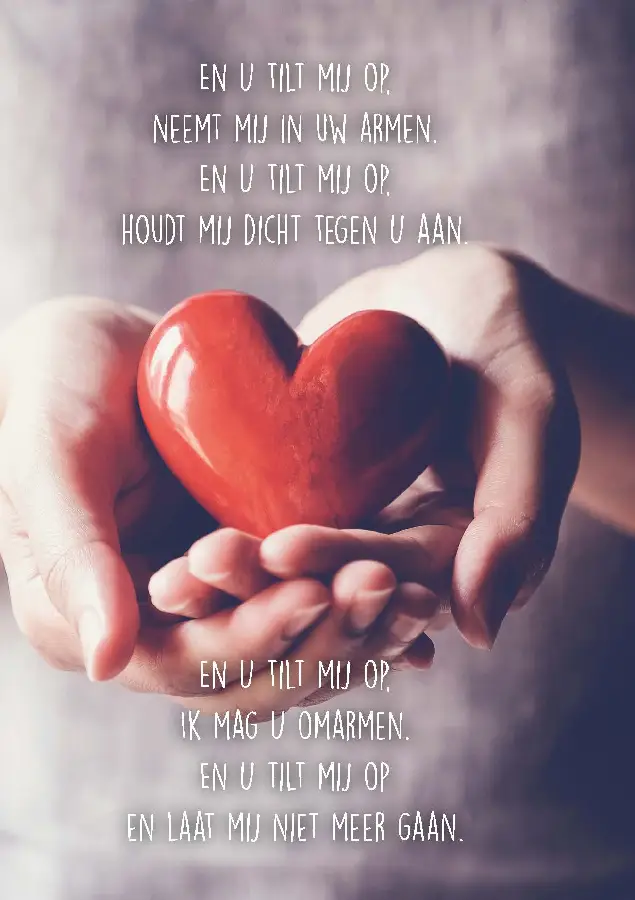 Wenskaart En U tilt mij op