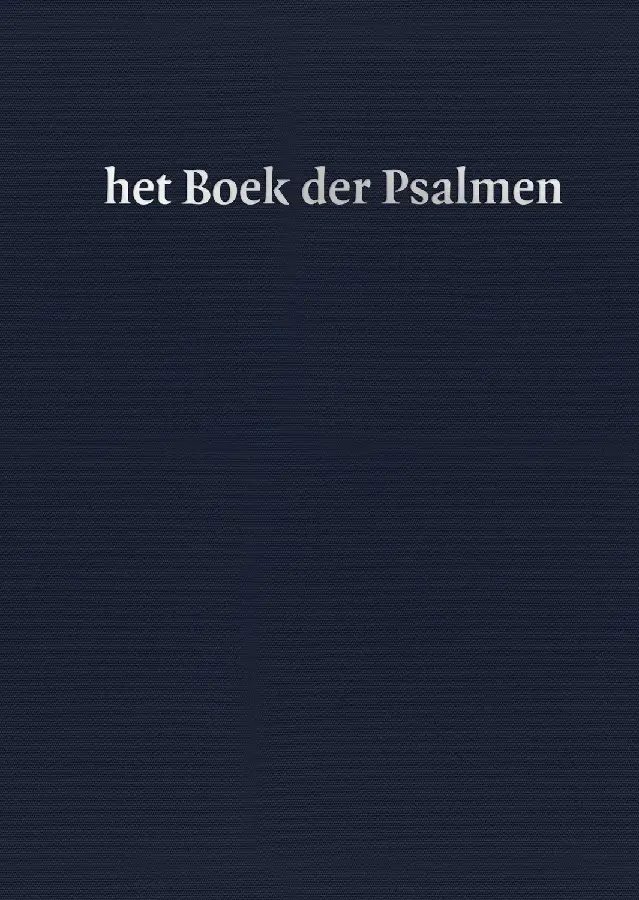 Boek der psalmen getoonzet